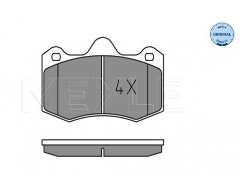 Brake Pad Set, disc brake MEYLE-ORIGINAL Quality 025 249 7417