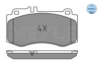 Brake Pad Set, disc brake MEYLE-ORIGINAL Quality 025 249 7618