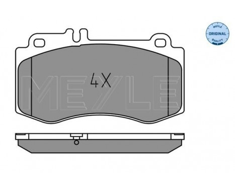 Brake Pad Set, disc brake MEYLE-ORIGINAL Quality 025 249 7618