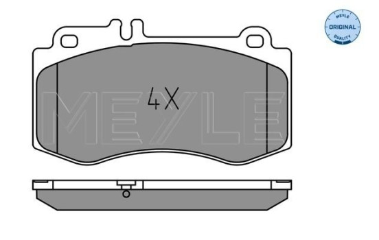 Brake Pad Set, disc brake MEYLE-ORIGINAL Quality 025 249 7618