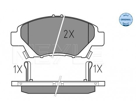 Brake Pad Set, disc brake MEYLE-ORIGINAL Quality 025 249 7915/W