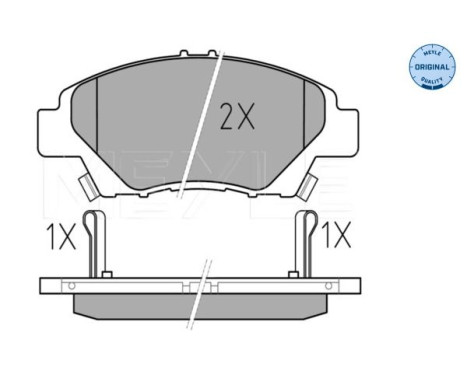 Brake Pad Set, disc brake MEYLE-ORIGINAL Quality 025 249 7915/W, Image 2