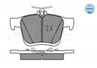 Brake Pad Set, disc brake MEYLE-ORIGINAL Quality 025 250 0816