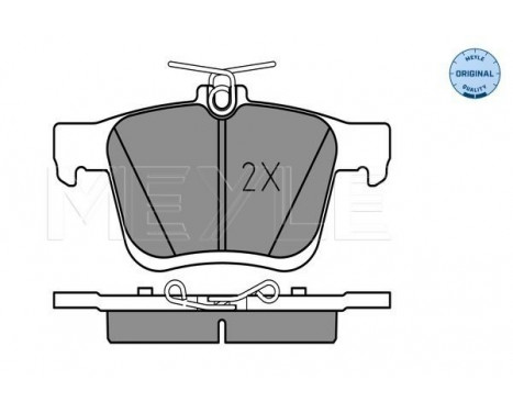 Brake Pad Set, disc brake MEYLE-ORIGINAL Quality 025 250 0816