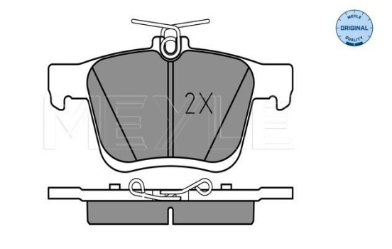 Brake Pad Set, disc brake MEYLE-ORIGINAL Quality 025 250 0816