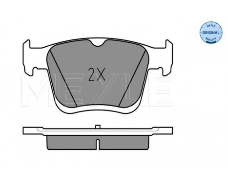 Brake Pad Set, disc brake MEYLE-ORIGINAL Quality 025 250 0816, Image 2