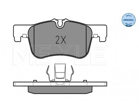 Brake Pad Set, disc brake MEYLE-ORIGINAL Quality 025 250 1418