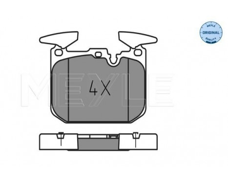 Brake Pad Set, disc brake MEYLE-ORIGINAL Quality 025 250 2818