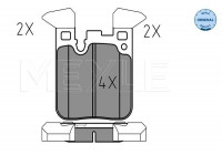 Brake Pad Set, disc brake MEYLE-ORIGINAL Quality 025 250 2916