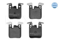 Brake Pad Set, disc brake MEYLE-ORIGINAL Quality 025 250 2916