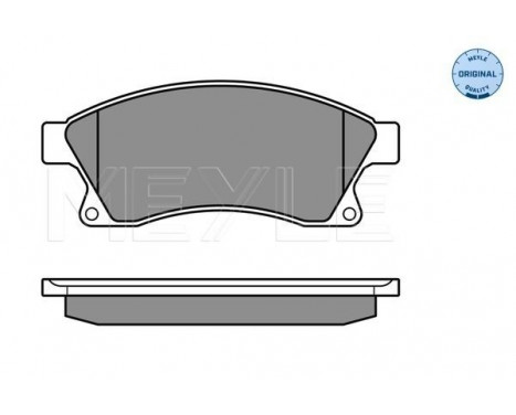 Brake Pad Set, disc brake MEYLE-ORIGINAL Quality 025 250 3118/W