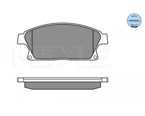 Brake Pad Set, disc brake MEYLE-ORIGINAL Quality 025 250 3418/W
