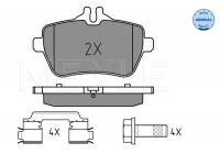 Brake Pad Set, disc brake MEYLE-ORIGINAL Quality 025 250 7119