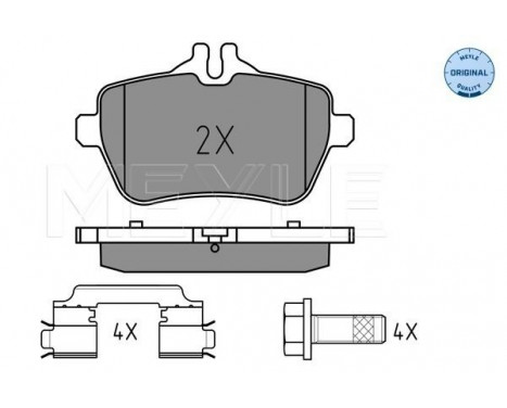 Brake Pad Set, disc brake MEYLE-ORIGINAL Quality 025 250 7119