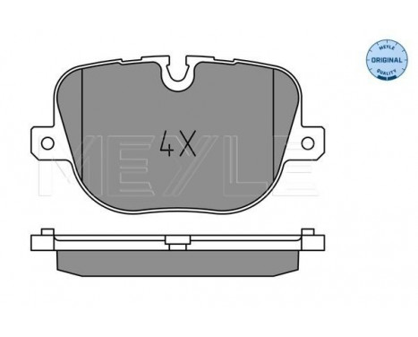 Brake Pad Set, disc brake MEYLE-ORIGINAL Quality 025 250 8517