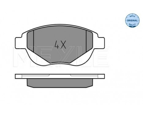 Brake Pad Set, disc brake MEYLE-ORIGINAL Quality 025 250 9419