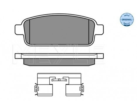 Brake Pad Set, disc brake MEYLE-ORIGINAL Quality 025 250 9616/W