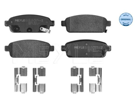 Brake Pad Set, disc brake MEYLE-ORIGINAL Quality 025 250 9616/W, Image 4