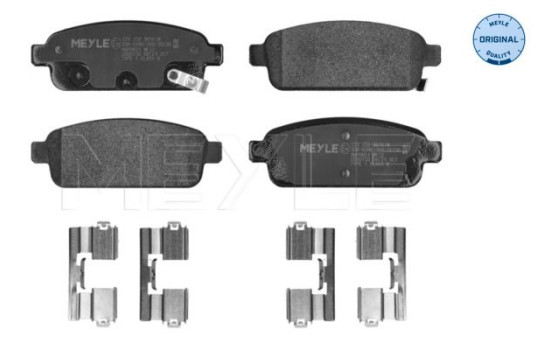 Brake Pad Set, disc brake MEYLE-ORIGINAL Quality 025 250 9616/W