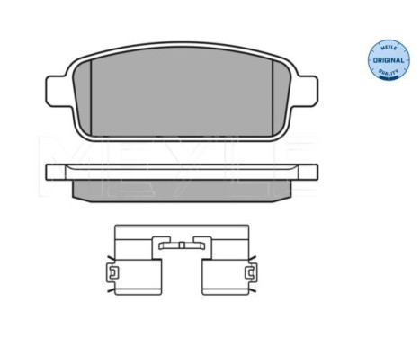 Brake Pad Set, disc brake MEYLE-ORIGINAL Quality 025 250 9616/W, Image 2