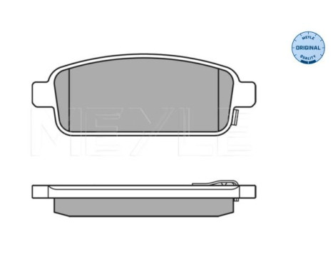 Brake Pad Set, disc brake MEYLE-ORIGINAL Quality 025 250 9616/W, Image 4