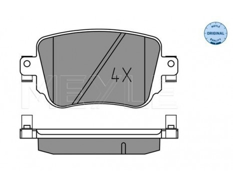 Brake Pad Set, disc brake MEYLE-ORIGINAL Quality 025 251 0917