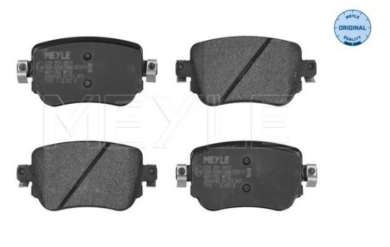 Brake Pad Set, disc brake MEYLE-ORIGINAL Quality 025 251 0917, Image 2