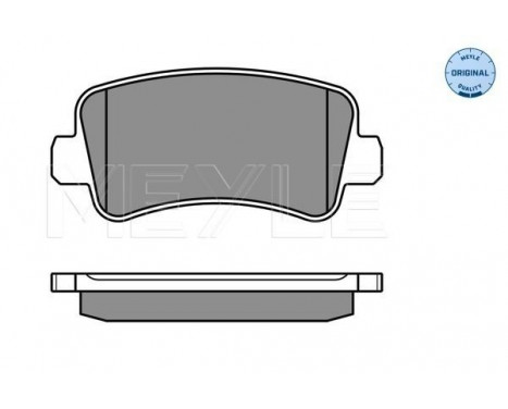 Brake Pad Set, disc brake MEYLE-ORIGINAL Quality 025 251 1218/W, Image 2