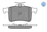 Brake Pad Set, disc brake MEYLE-ORIGINAL Quality 025 251 1416