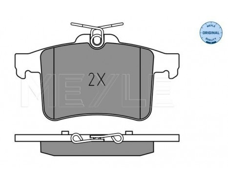 Brake Pad Set, disc brake MEYLE-ORIGINAL Quality 025 251 1416