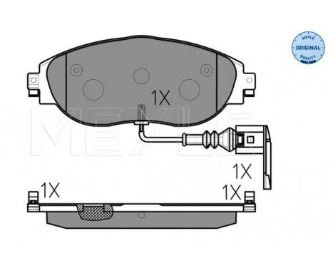 Brake Pad Set, disc brake MEYLE-ORIGINAL Quality 025 251 1720/W