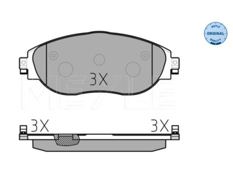 Brake Pad Set, disc brake MEYLE-ORIGINAL Quality 025 251 1720/W, Image 3