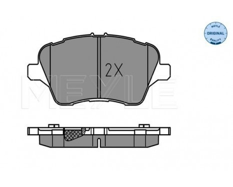 Brake Pad Set, disc brake MEYLE-ORIGINAL Quality 025 251 3417