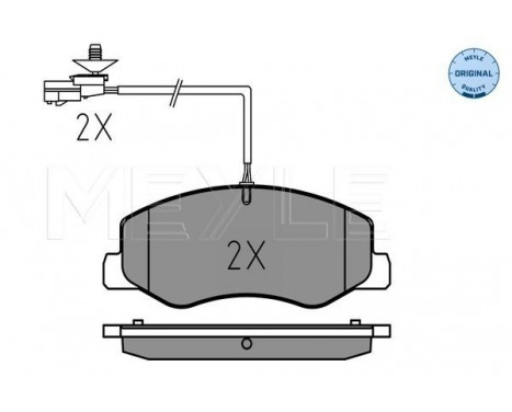 Brake Pad Set, disc brake MEYLE-ORIGINAL Quality 025 251 7218/W