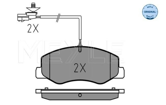 Brake Pad Set, disc brake MEYLE-ORIGINAL Quality 025 251 7218/W