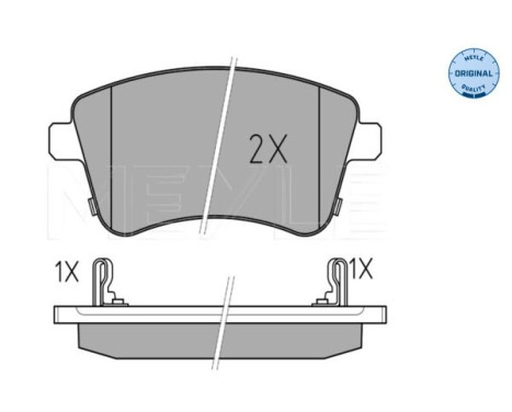 Brake Pad Set, disc brake MEYLE-ORIGINAL Quality 025 251 8419/W, Image 2