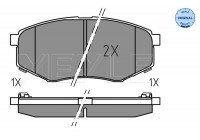 Brake Pad Set, disc brake MEYLE-ORIGINAL Quality 025 251 8718