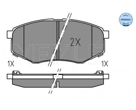 Brake Pad Set, disc brake MEYLE-ORIGINAL Quality 025 251 8718