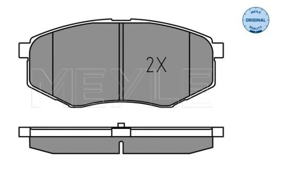 Brake Pad Set, disc brake MEYLE-ORIGINAL Quality 025 251 8718, Image 2