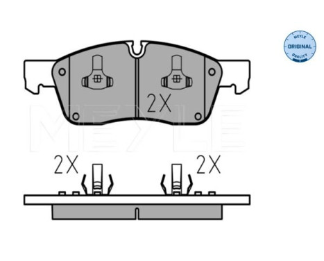 Brake Pad Set, disc brake MEYLE-ORIGINAL Quality 025 251 9021, Image 2