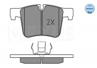 Brake Pad Set, disc brake MEYLE-ORIGINAL Quality 025 251 9919