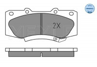 Brake Pad Set, disc brake MEYLE-ORIGINAL Quality 025 252 0917