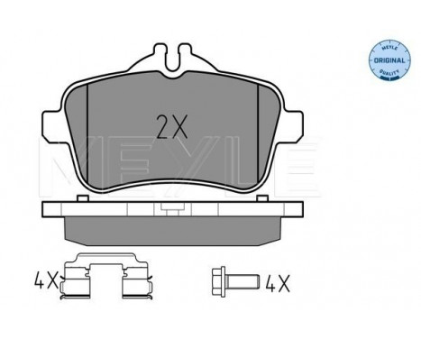 Brake Pad Set, disc brake MEYLE-ORIGINAL Quality 025 252 1518