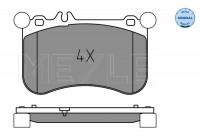 Brake Pad Set, disc brake MEYLE-ORIGINAL Quality 025 252 1917