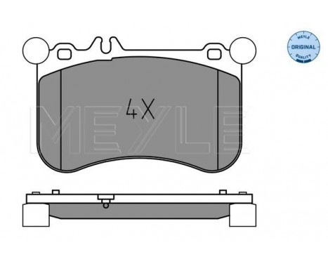 Brake Pad Set, disc brake MEYLE-ORIGINAL Quality 025 252 1917