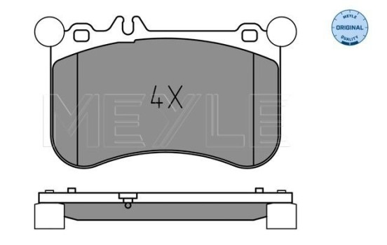 Brake Pad Set, disc brake MEYLE-ORIGINAL Quality 025 252 1917