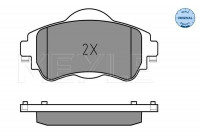 Brake Pad Set, disc brake MEYLE-ORIGINAL Quality 025 252 2018