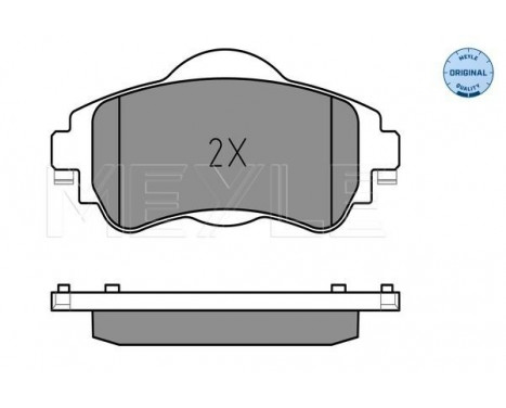 Brake Pad Set, disc brake MEYLE-ORIGINAL Quality 025 252 2018