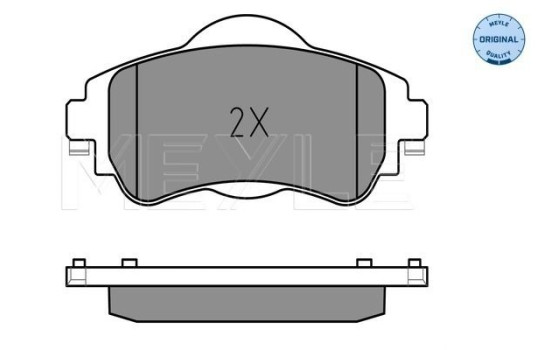 Brake Pad Set, disc brake MEYLE-ORIGINAL Quality 025 252 2018