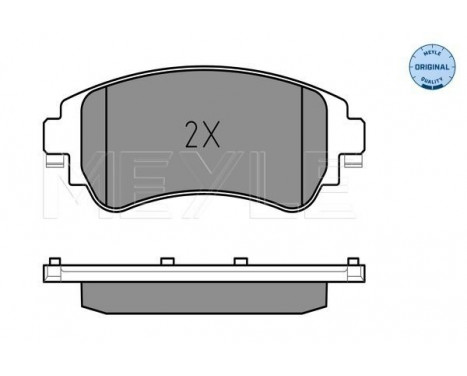 Brake Pad Set, disc brake MEYLE-ORIGINAL Quality 025 252 2018, Image 2